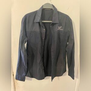 Giorgio Armani Navy Button-Up Shirt